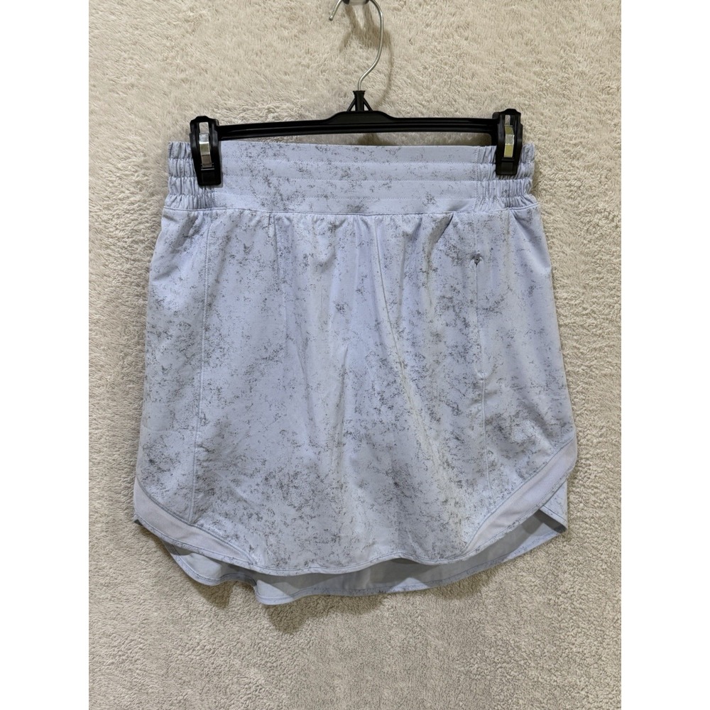Lululemon Hotty Hot High-Rise Skirt Long Women's 6 Pastel Blue Gravel Dust Skort